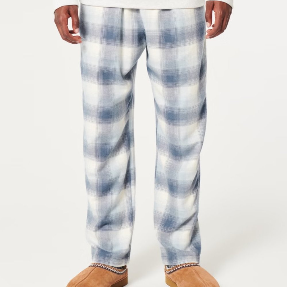 Hollister Blue Plaid 24/7 PAJAMA PANTS Size XS